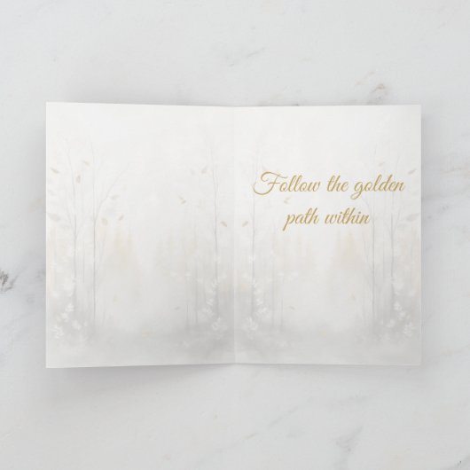 Dreamwoven Guardian Deer Greeting Card Kaart (Binnen)