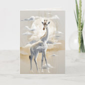Dreamwoven Guardian Giraffe Greeting Card Kaart (Voorkant)