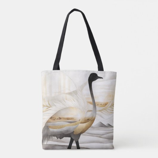 Dreamwoven Guardian Ostrich Tote Bag (Achterkant)