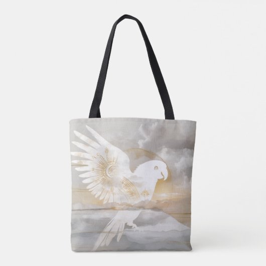 Dreamwoven Guardian Parrot Tote Tote Bag (Achterkant)