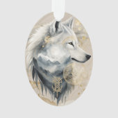 Dreamwoven Guardian Wolf Ornament (voorkant)