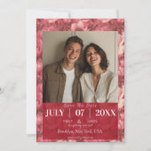 Dreamy Anemones Inspired Outdoor Wedding Save The Date (Voorkant)