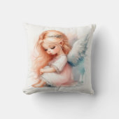 Dreamy angel girl pastel fairy art kussen (Voorkant)