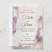 Dreamy Aquarella bruiloft uitnodiging (Voorkant)