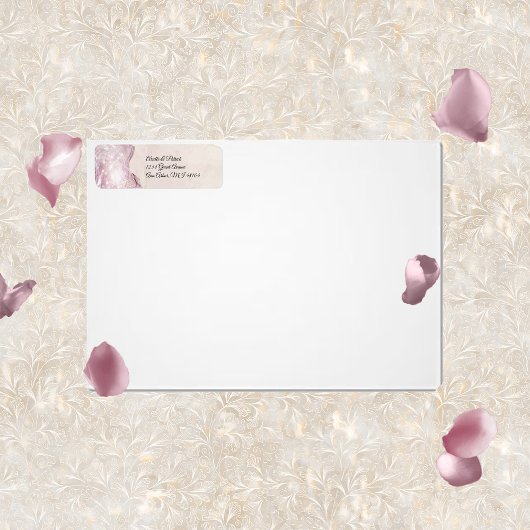 Dreamy Aquarella retouradreslabels Etiket