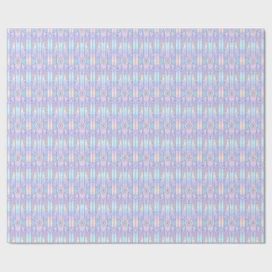 Dreamy Art Deco Pastel Roze, Paarse en Aqua Cadeaupapier (Vlak)