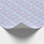 Dreamy Art Deco Pastel Roze, Paarse en Aqua Cadeaupapier (Hoek)