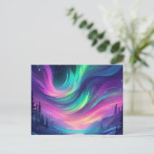 Dreamy Aurora Borealis Briefkaart (Staand voorkant)