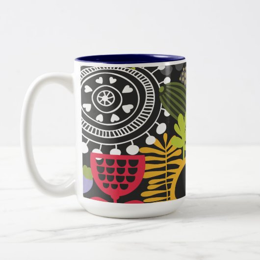 Dreamy Bird Mug Tweekleurige Koffiemok (Links)