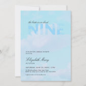Dreamy Blue Cloud 9 Modern Elegant Vrijgezellenfee Kaart (Voorkant)
