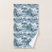 Dreamy Blue Hawaiian Palms Koffie Mok Bad Handdoek (Handdoek)