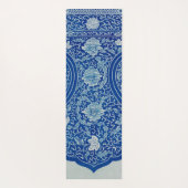 Dreamy Blue Lotus  Chinoiserie Yogamat (Achterkant)
