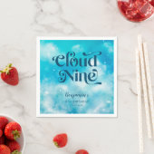 Dreamy Blue Sky Cloud Nine verjaardagsfeestje Servet (Insitu)