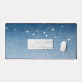 Dreamy Blue Starry Sky Desk Mat (Keyboard & Muis)