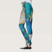Dreamy Blue, Teal, pearl and Gold Leggings (Links)