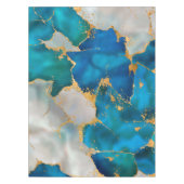 Dreamy Blue, Teal, pearl and Gold Tafelkleed (Voorkant)