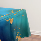 Dreamy Blue, Teal, pearl and Gold Tafelkleed (Voorbeeld)