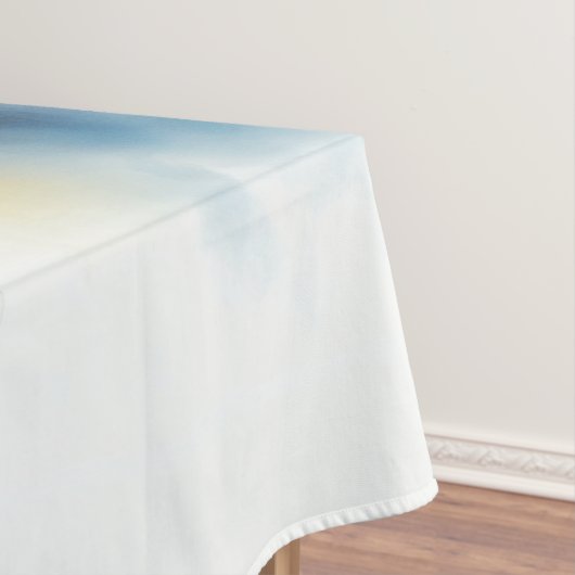 Dreamy Blue, Yellow en Pink Roses Waterverf Tafelkleed (Voorbeeld)