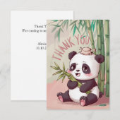Dreamy Boho Panda Bedankkaart (Voorkant / Achterkant)