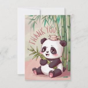 Dreamy Boho Panda Bedankkaart