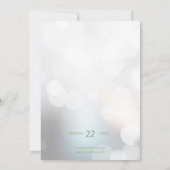 Dreamy Bokeh en Eucalyptus Foliage Save the Date Kaart (Achterkant)