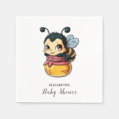 Dreamy Bumble Bee Baby shower Servet (Voorkant)