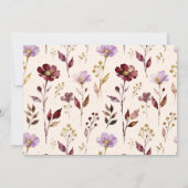 Dreamy Bunny A Initial Gold Glitter Newborn Aankondiging (Achterkant)