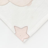 Dreamy Bunny Clouds Baby Blanket | Sleeping Bunny Fleece Deken (Hoek)