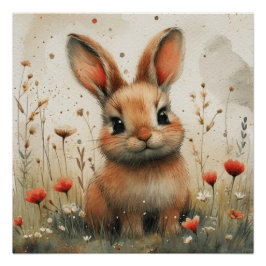 Dreamy Bunny: Een beetje van Whimsy Bunny Perfect Poster
