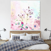 Dreamy Butterfly & Bee Meadow Framed Art Print  (Insitu (Slaapkamer))
