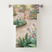 Dreamy Butterfly Garden Path - Betoverde tuin Bad Handdoek (Insitu)