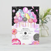 Dreamy Candyland Verjaardag Kaart (Staand voorkant)