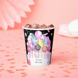 Dreamy Candyland Verjaardag Papieren Bekers
