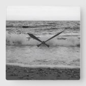 Dreamy Capri Ocean Sunset View 1 - BW Vierkante Klok (Voorkant)