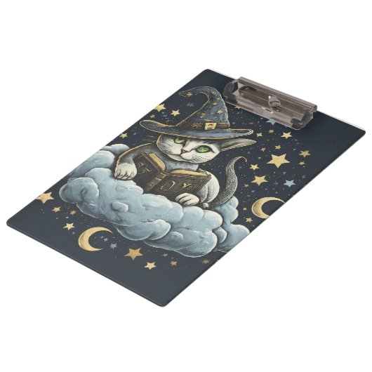 Dreamy Cat Wizard Klembord (Gekanteld)