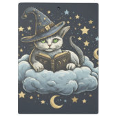 Dreamy Cat Wizard Klembord (Achterkant)
