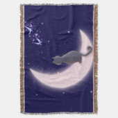 Dreamy Celestial Cat Design Deken (Voorkant Verticaal)