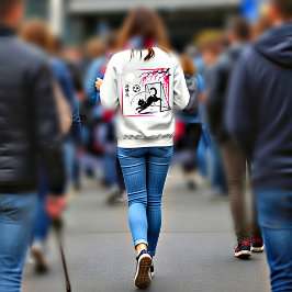 Dreamy Cherry Blossom Cat Soccer for japaness art Trui