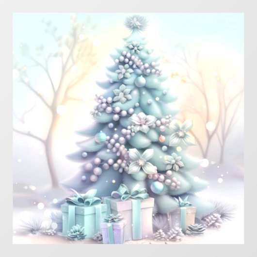 Dreamy Christmas Tree Window Cling Raamsticker (Vel)
