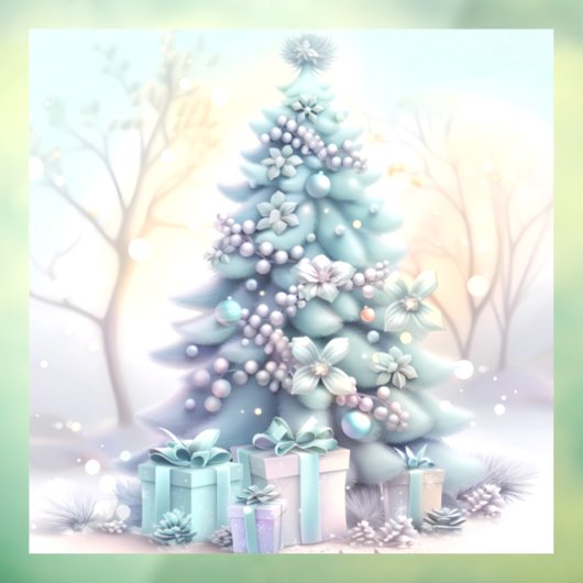 Dreamy Christmas Tree Window Cling Raamsticker (Vel 3)