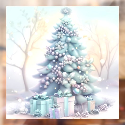 Dreamy Christmas Tree Window Cling Raamsticker (Vel 2)