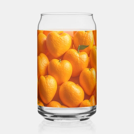 Dreamy Citrus Heart Blikvorm Glas (Voorkant)