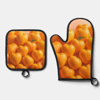 Dreamy Citrus Heart Ovenwant & Pannenlap Set