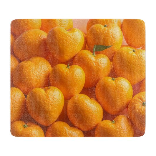 Dreamy Citrus Heart Snijplank (Voorkant)