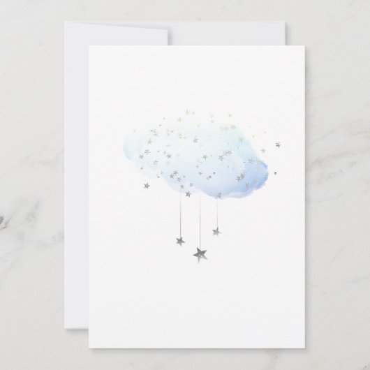 Dreamy Cloud 9 Engagement Party Kaart (Achterkant)