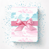 Dreamy Cloud Bands in Pink and Aqua Cadeaupapier