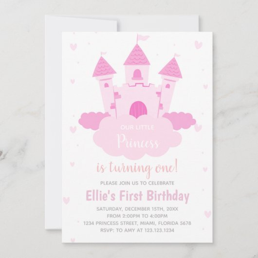 Dreamy Cloud Fairy Tale Party Kaart (Voorkant)