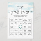 Dreamy Cloud negen Vind de gast Bingo Game Kaart (Voorkant)