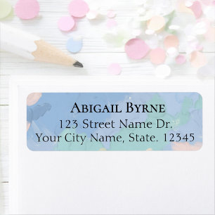 Dreamy Cloud Nine Pastel Baby shower Terug Etiket