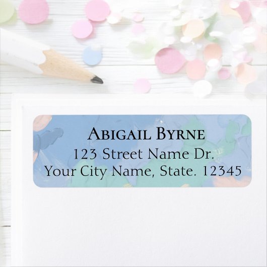 Dreamy Cloud Nine Pastel Baby shower Terug Etiket